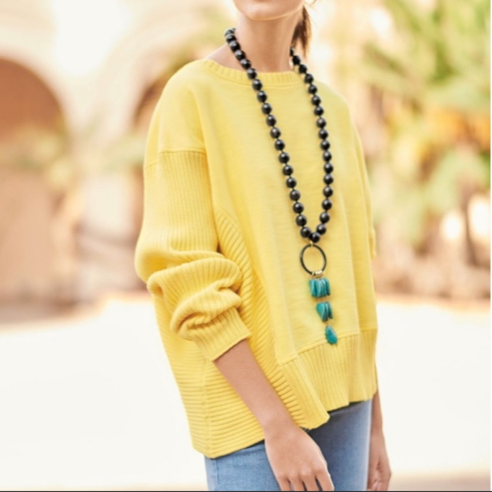 NEON BUDDHA SOUTH BEACH KNIT PULLOVER SWEATER  NWOT